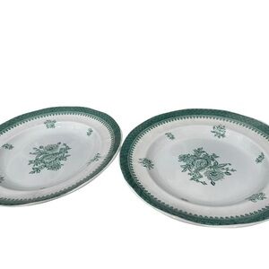 Wedgwood Mount Vernon Green 10 1/4 inch Dinner Plate 1970’s Made in England